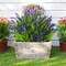 Artificial Plants Outdoor, 22 Pcs Fake Flowers UV Resistant Outdoor Artificial Lavender Flowers, Plastic Faux Plants for Porch Garden Planter Yard Window Box